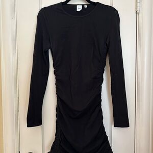 Aritzia Breathable Black Long Sleeve Going Out Dress
